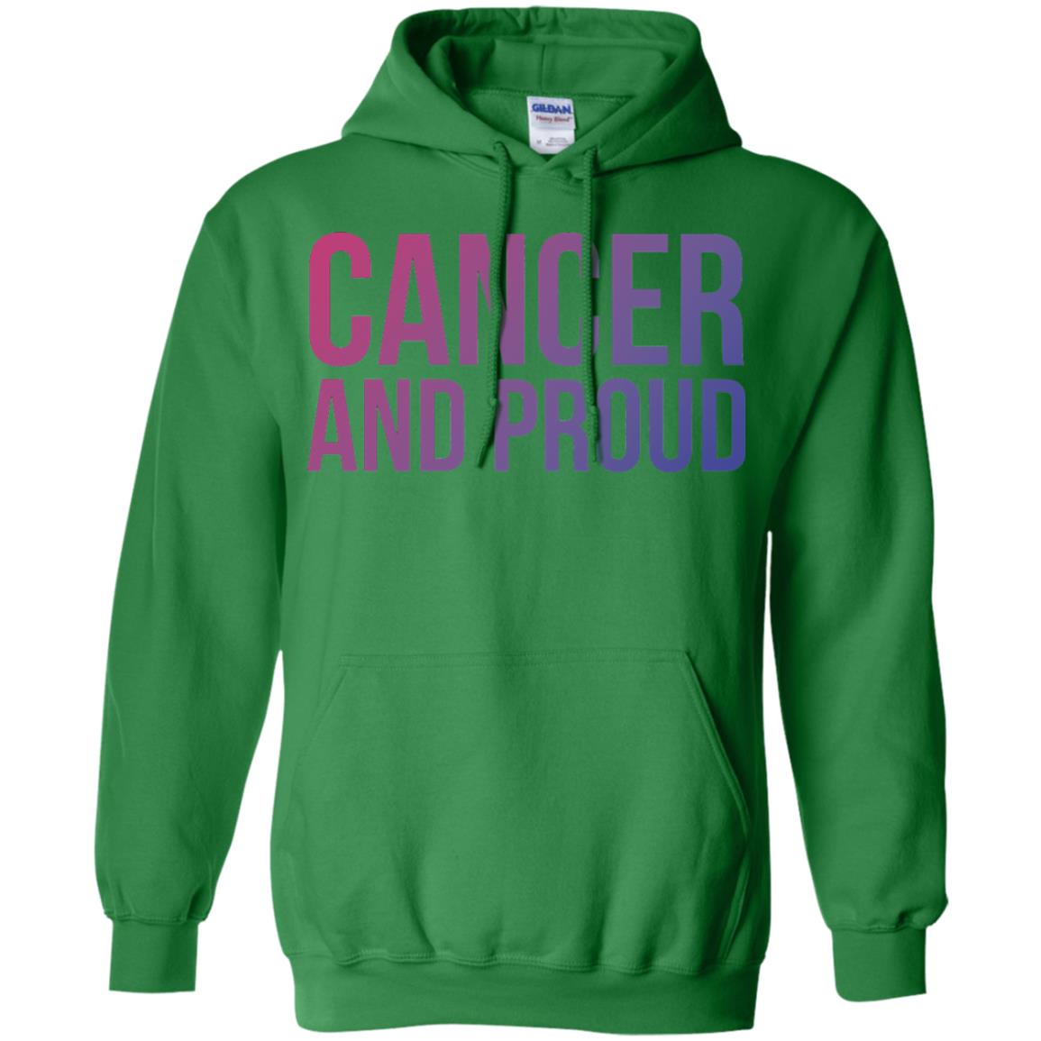 Cancer And Proud Lgbt Gear Bi Flag Gradient Shirt Irish Green