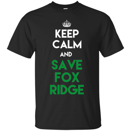 Elementary T-shirt Keep Calm And Save Fox Ridge T-shirt Black