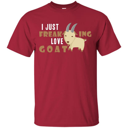 I Just Freaking Love Goat Shirt Cardinal