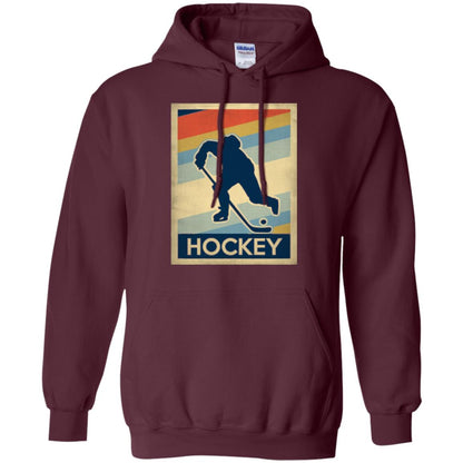 Vintage Hockey T-shirt Maroon