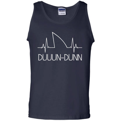 Funny Shark Shirt Feat. Shark Heartbeat Shark Lovers T-shirt Navy