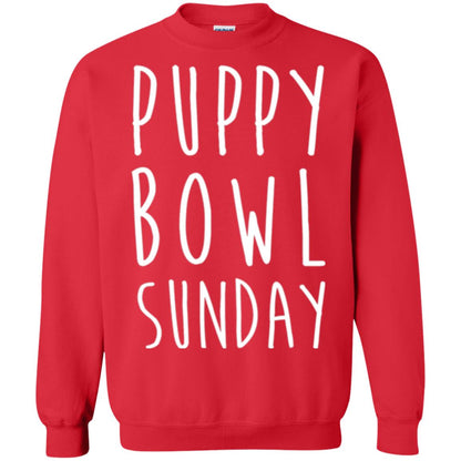 Football Dog Lover T-shirt Puppy Bowl Sunday T-shirt Red
