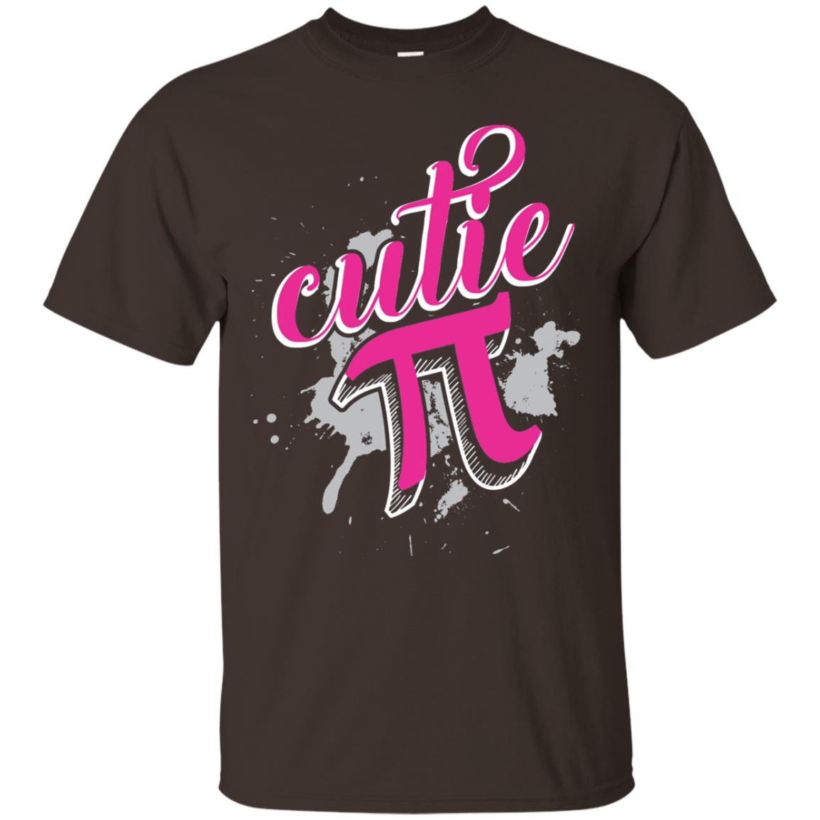 Cutie Pi Funny Math 3.14 Happy Pi Day T-shirt Dark Chocolate