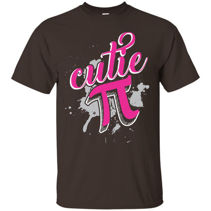 Cutie Pi Funny Math 3.14 Happy Pi Day T-shirt Dark Chocolate