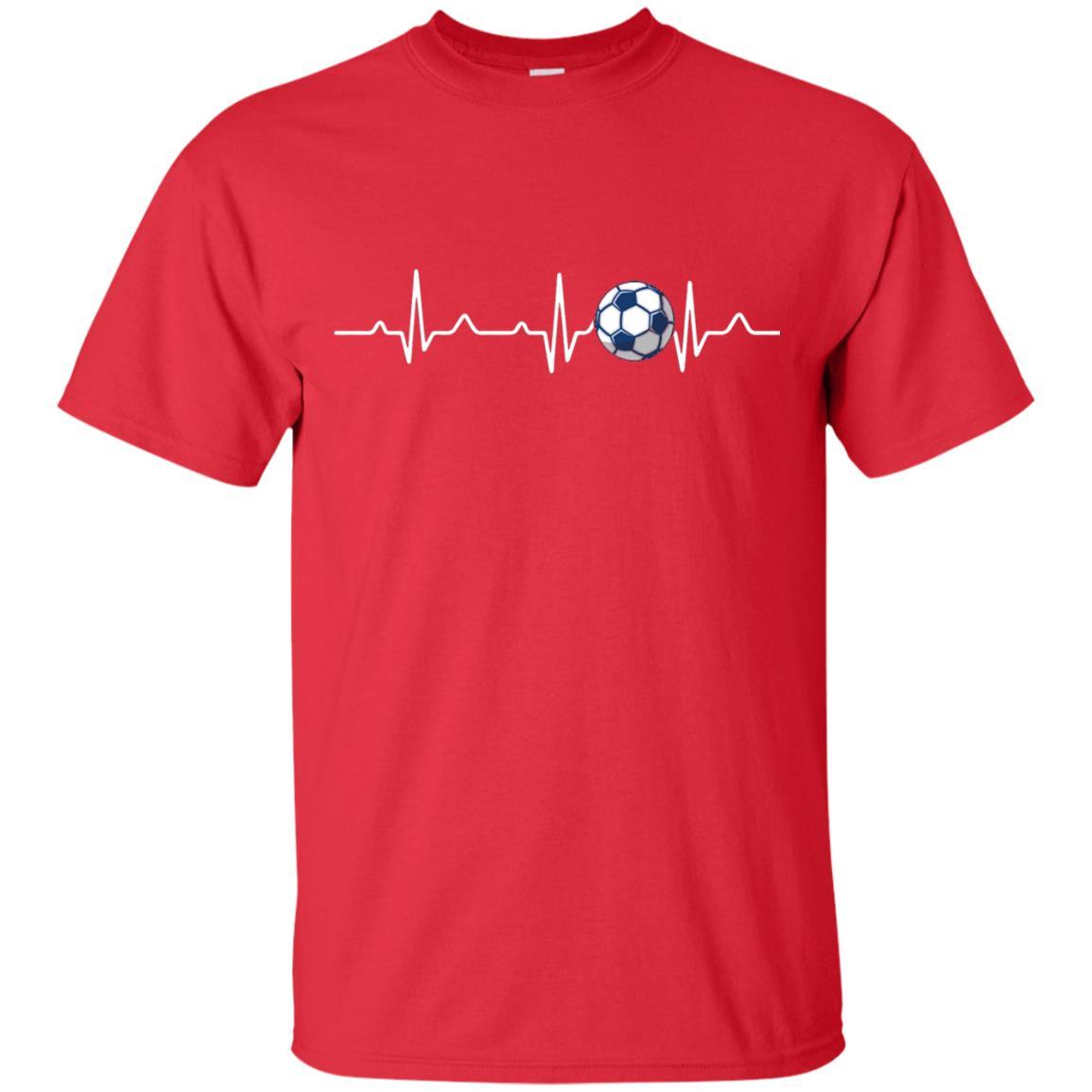 Heartbeat Soccer Lover T-shirt Red