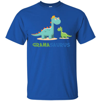Gramasaurus Grandmom Grandma Shirt Royal