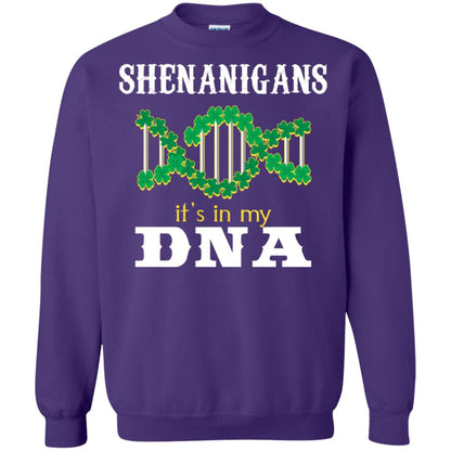 Shenanigans Its In My Dna Irish Irelands Irishman Shirt Purple