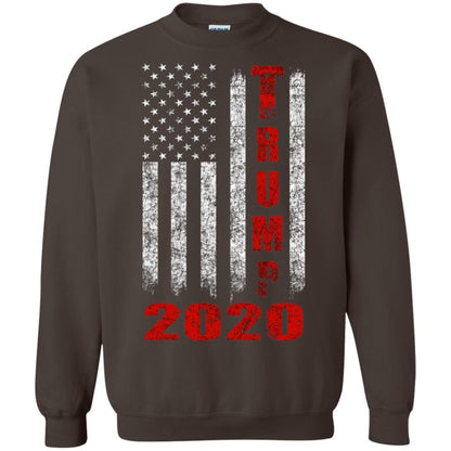 American Flag Vintage Design Trump 2020 T-shirt Dark Chocolate