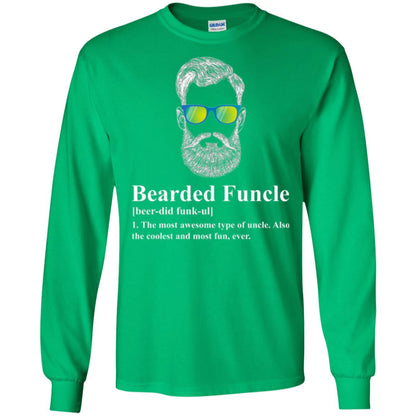 Uncle T-shirt Beared Funcle Irish Green