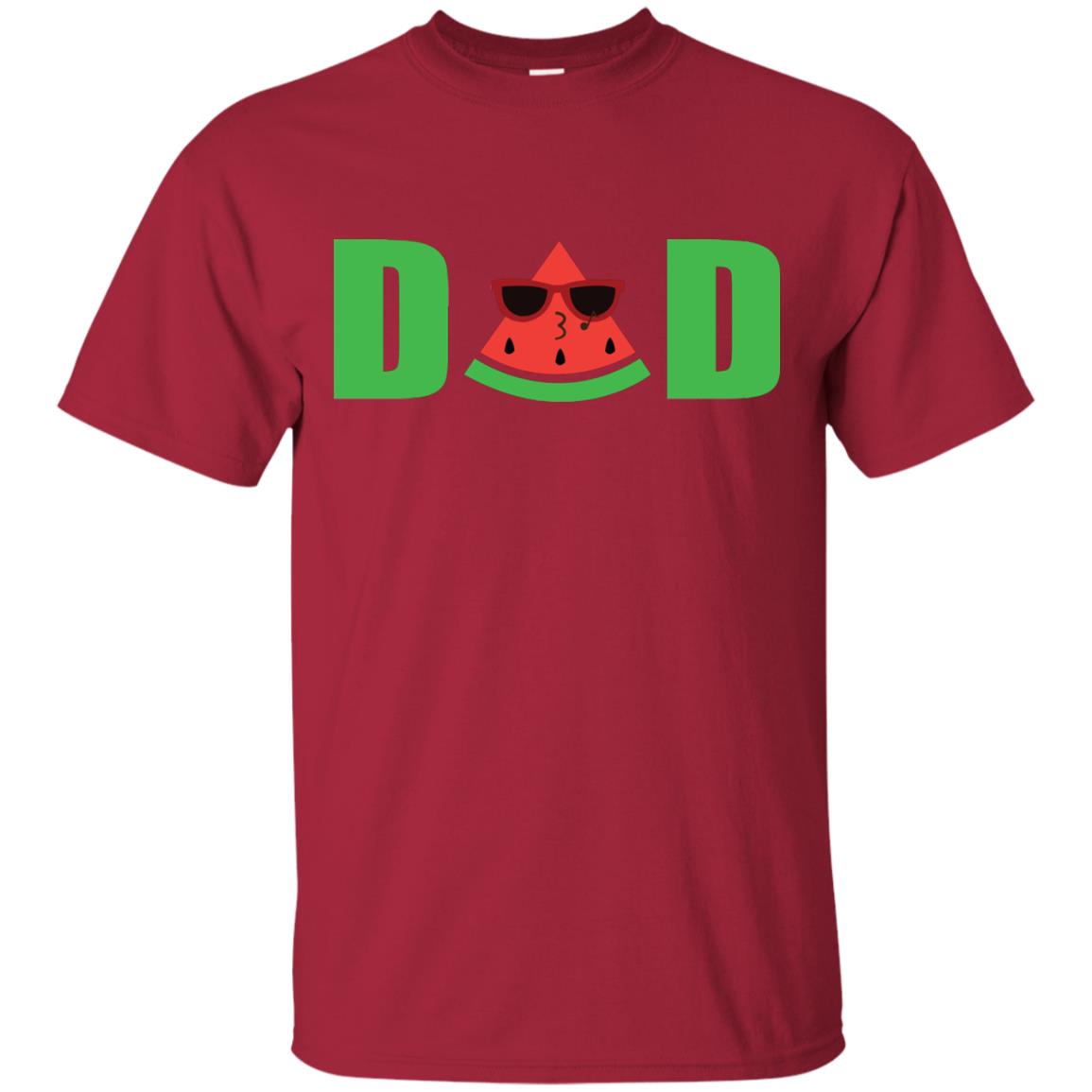 Dad Watermelon Funny Summer Melon Fruit Shirt For Daddy Cardinal