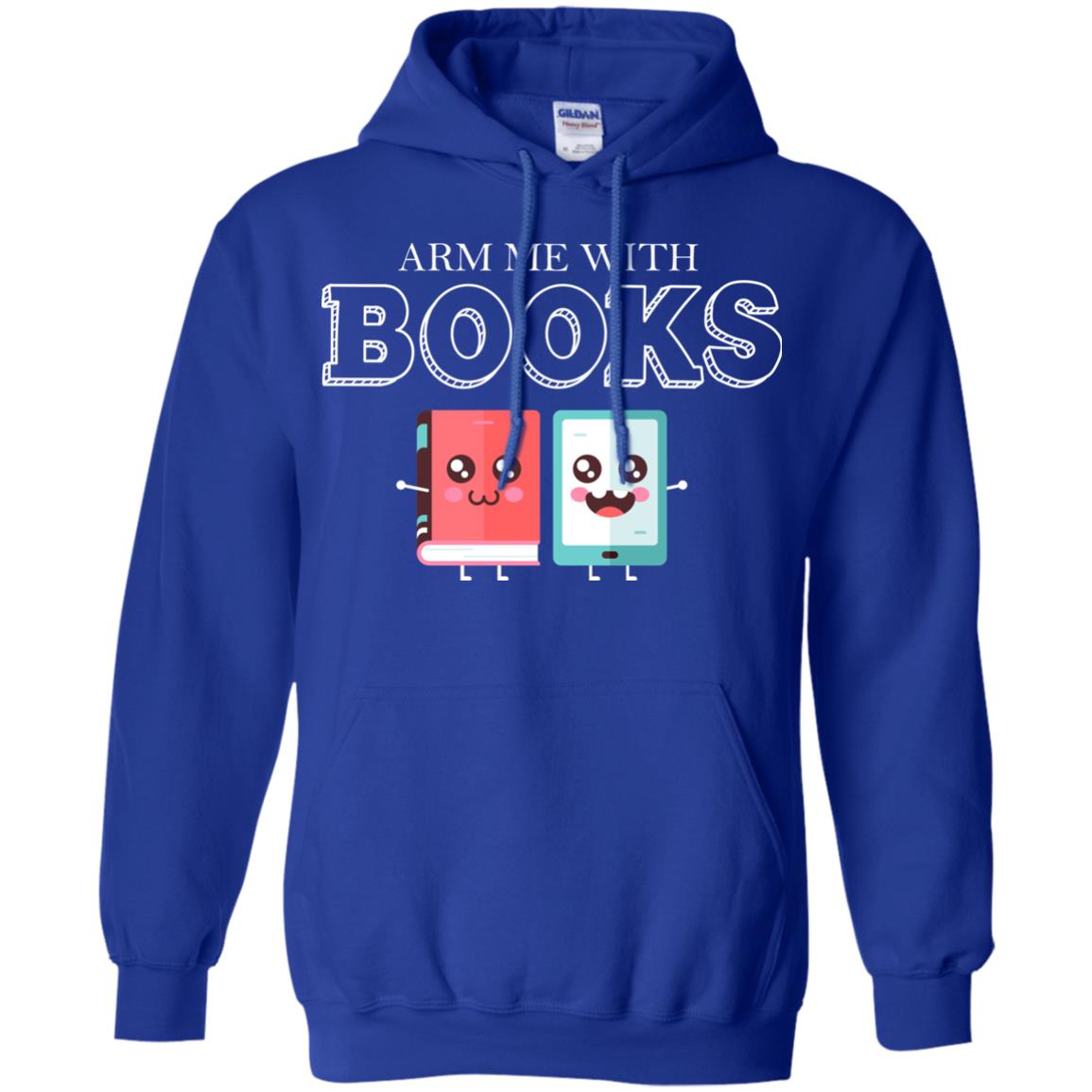 Arm Me With Books Gun Control T-shirt Royal