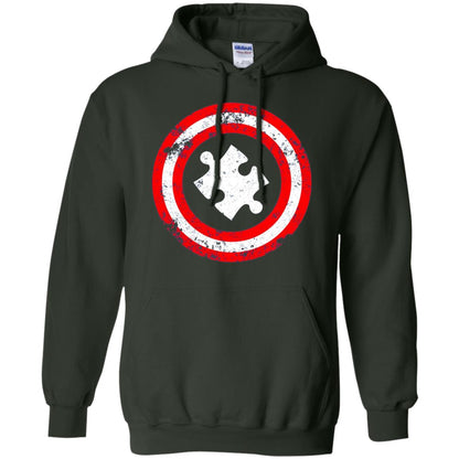 Captain Autism Superhero Autism Awareness Shirt Forest Green