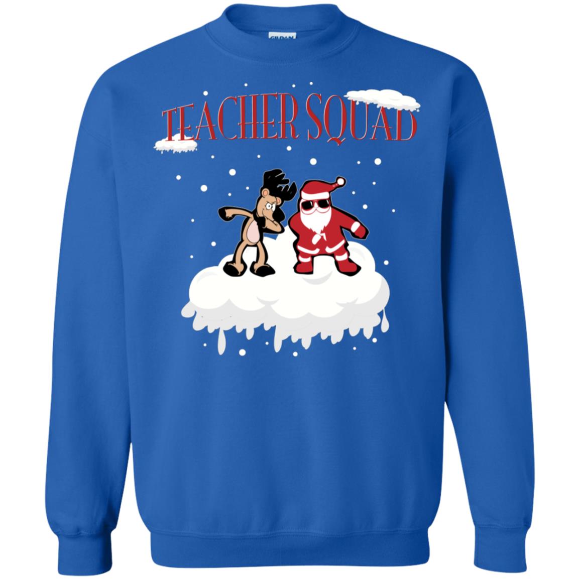 Teacher Squad Teaching X-mas Gift Shirt Royal