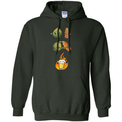 Beer Lover T-shirt Beer Fusion Forest Green