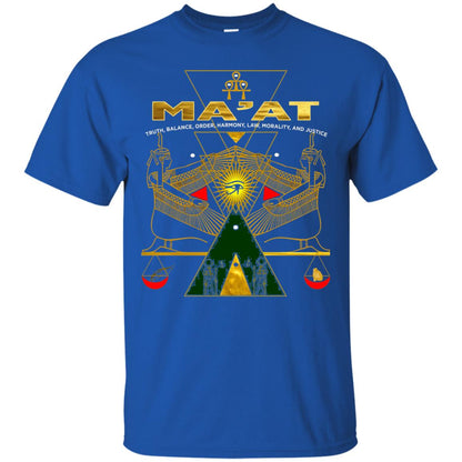 Sacred Kemetic Geometry Goddess Maat T-shirt Royal