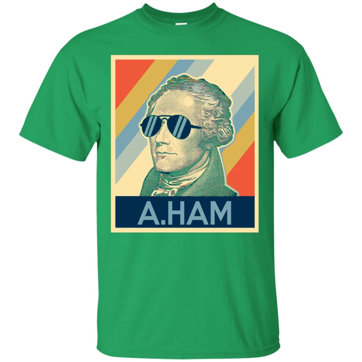 Hamilton Shirt Wearing Sunglasses Irish Green