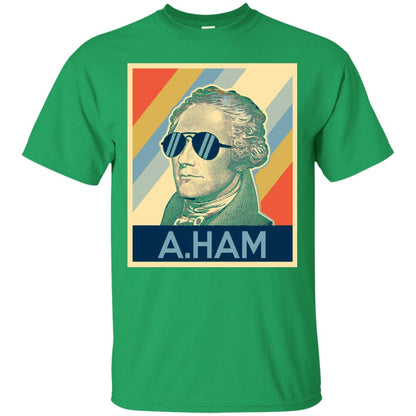 Hamilton Shirt Wearing Sunglasses Irish Green