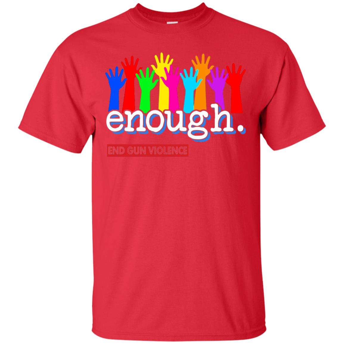 End Gun Violence Enough Gun Control T-shirt Red
