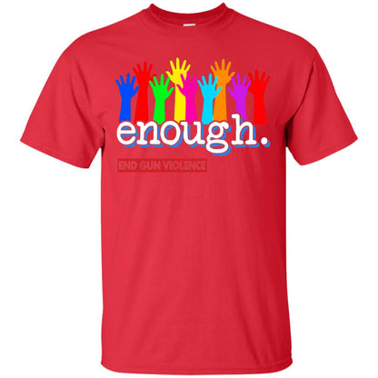 End Gun Violence Enough Gun Control T-shirt Red