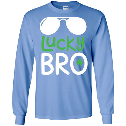 Lucky Bro St. Patrick_s Day T-shirt Carolina Blue