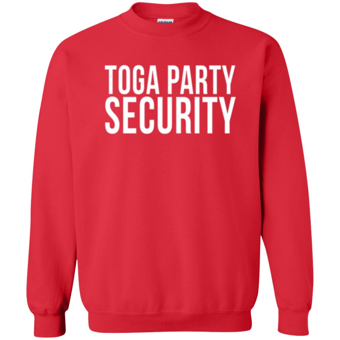 Toga Party Security T-shirt Red