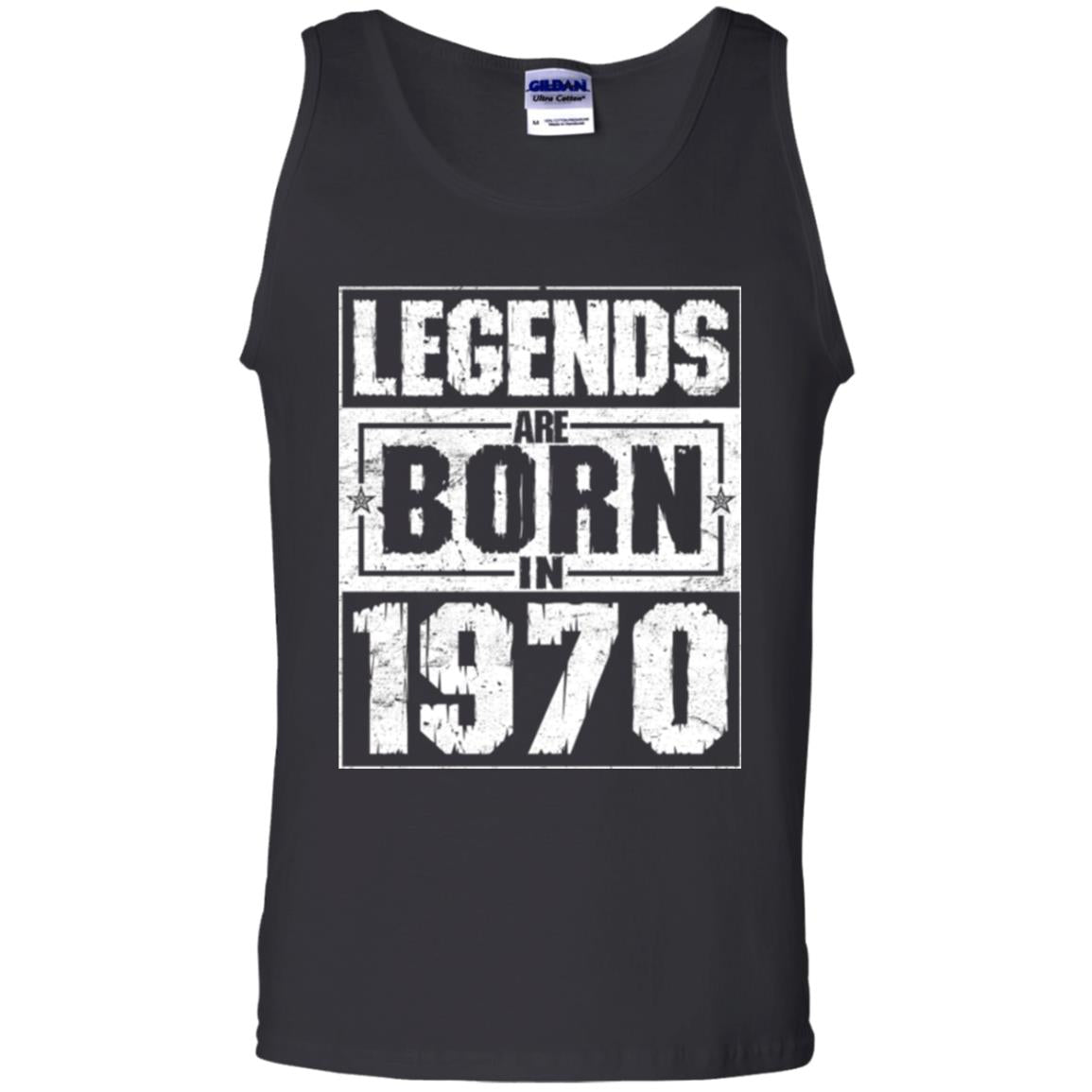 Brithday T-shirt Legends Are Born In 1970 Black