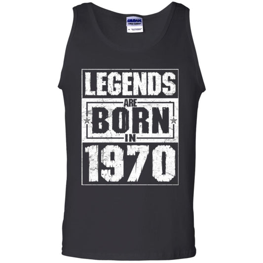 Brithday T-shirt Legends Are Born In 1970 Black