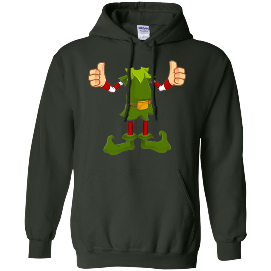 Chirstmas T-shirt Funny Elf Forest Green
