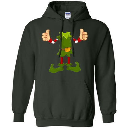 Chirstmas T-shirt Funny Elf Forest Green