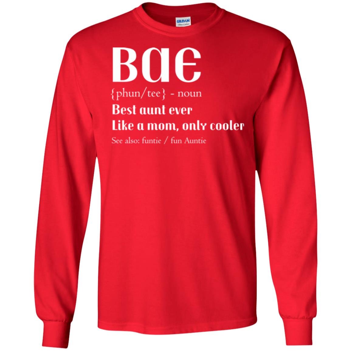 Bae Best Aunt Ever Shirt Red