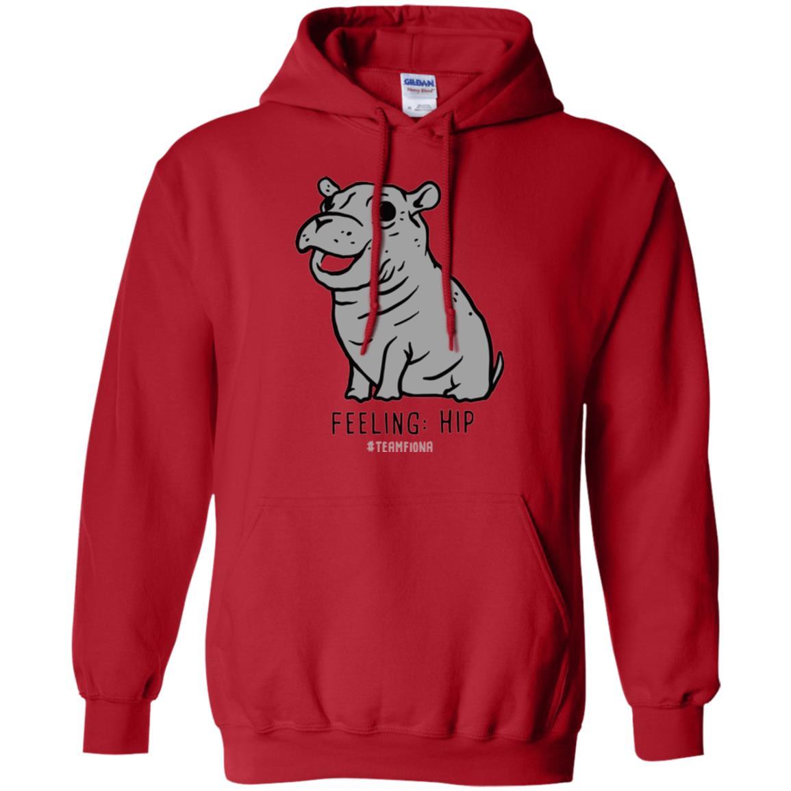 Fiona Hippo Lover T-shirt The Hippo Feeling Hip #teamfiona Red