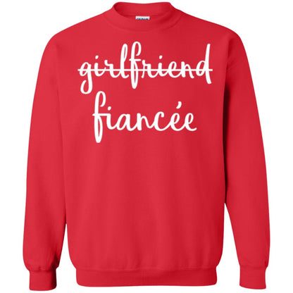 Fiance Engagement Party T-shirt Girlfriend Fiancee Red