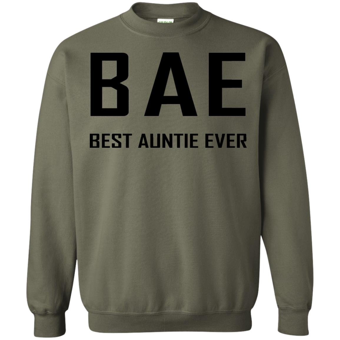 Best Aunt Ever Family Shirt Military Green