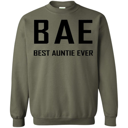 Best Aunt Ever Family Shirt Military Green