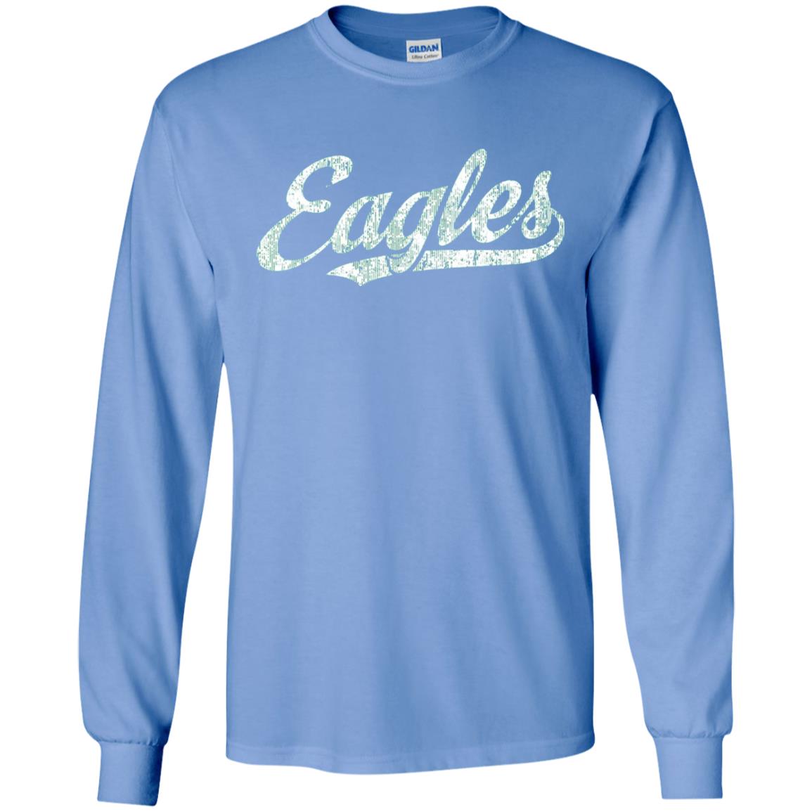 Eagles Mascot T-shirt Vintage Sports Name Carolina Blue