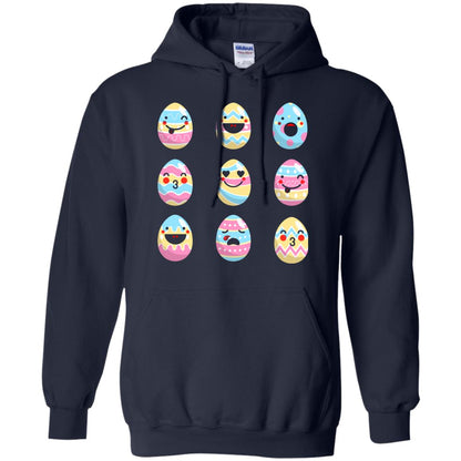 Egg Emoji Easter Happy Egg Hunt For Kids T-shirt Navy