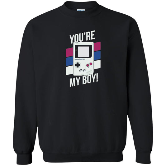 You_re My Boy Stripe Graphic Game Shirt For Boy Black