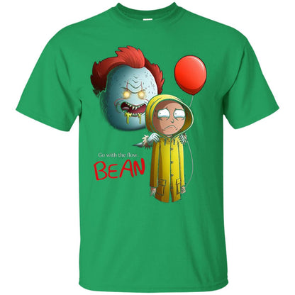 Go With The Flow It And Bean Horror Movie Shirt Irish Green