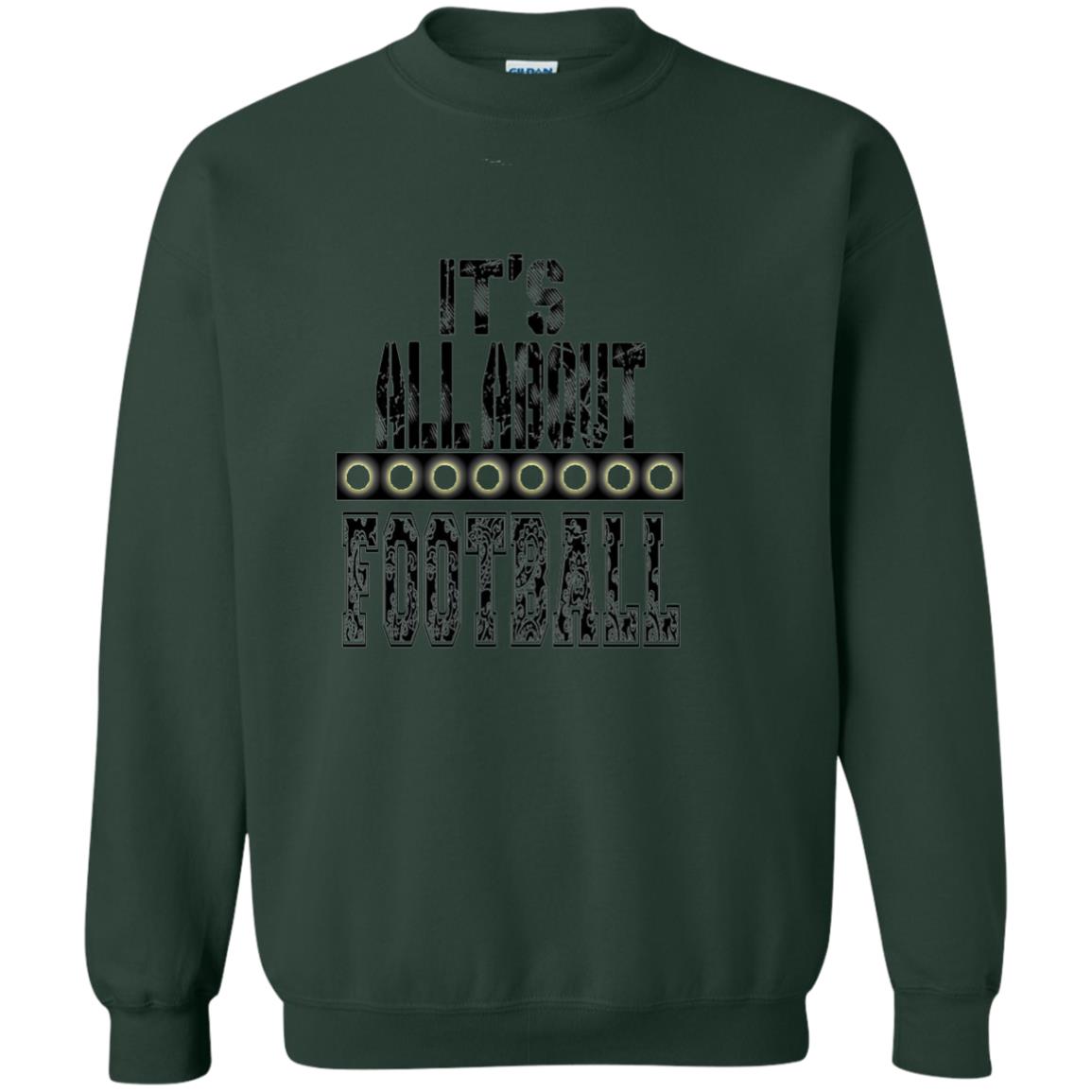 Football Lover T-shirt It_s All About Football Forest Green