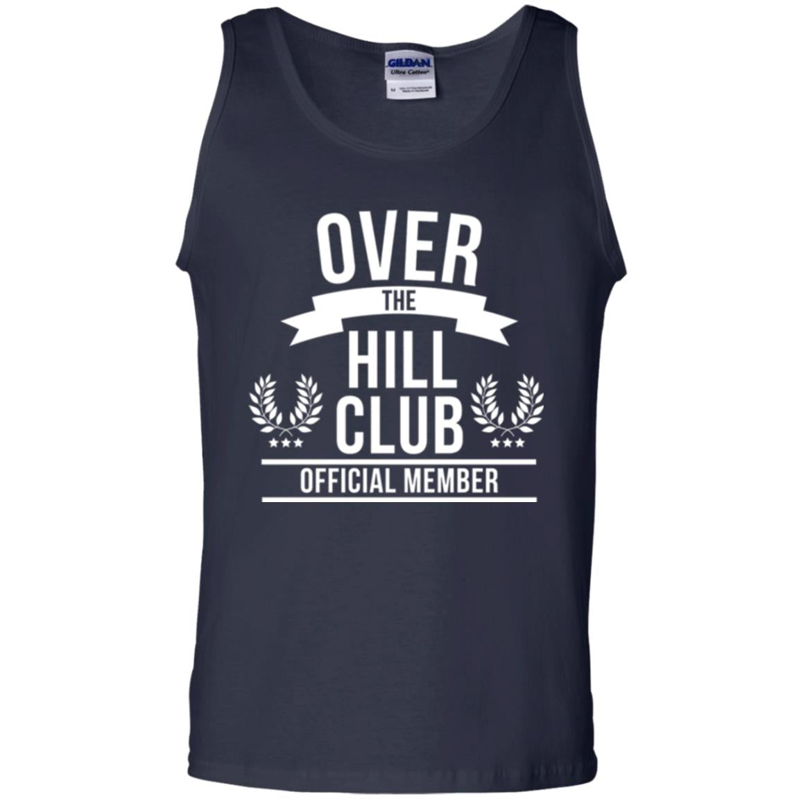 Gag Over 40 T-shirt Over The Hill Club Official Member Navy