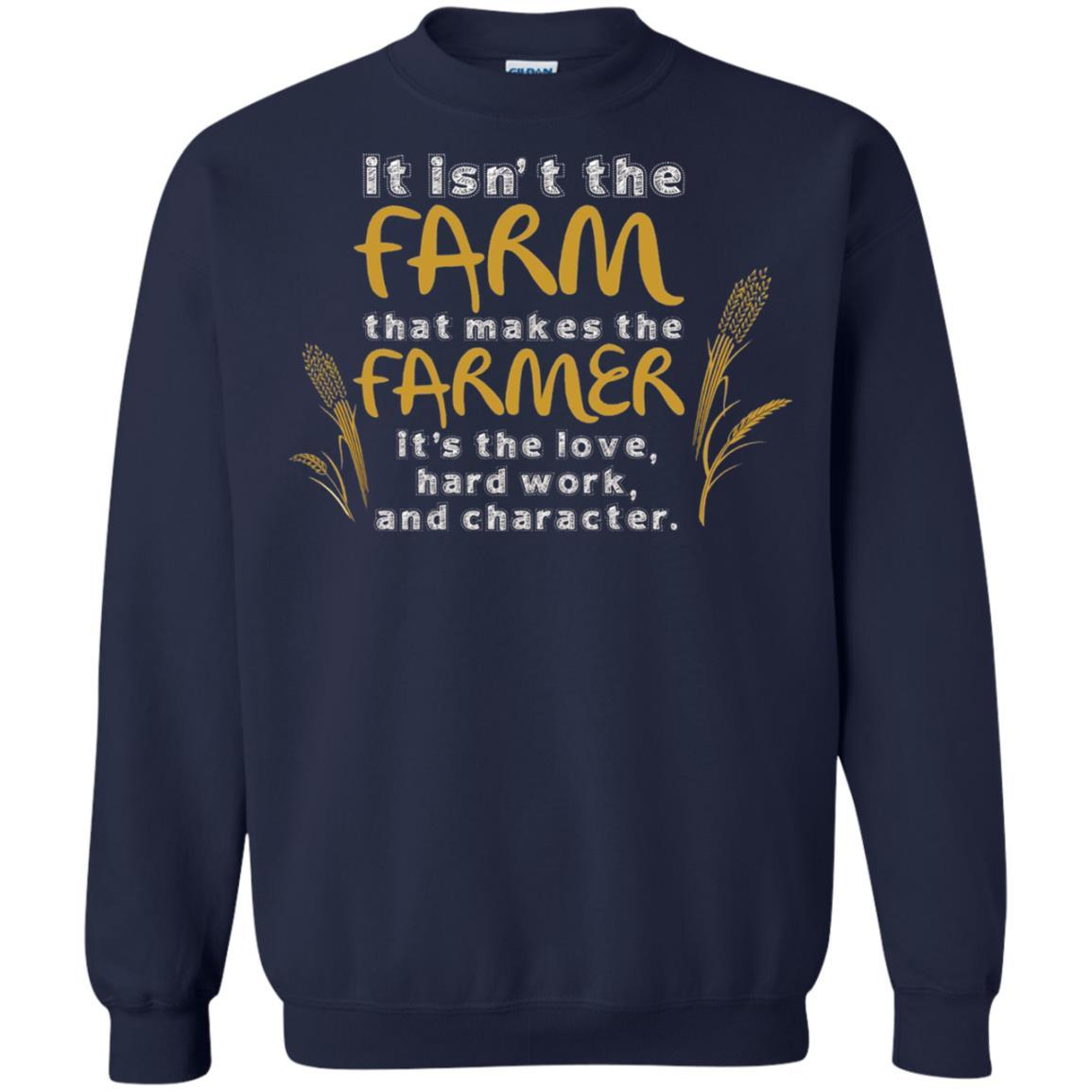 Farmer T-shirt It Isn't The Farm That Makes The Farmer Navy