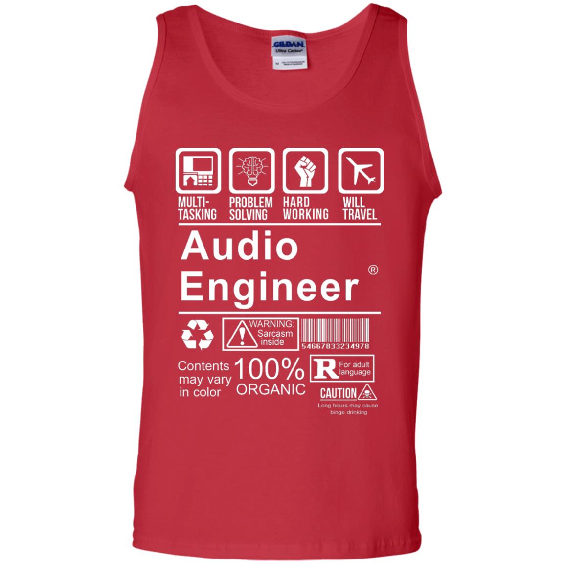 Audio Engineer Shirt Multi Tasking Problem Solving Red