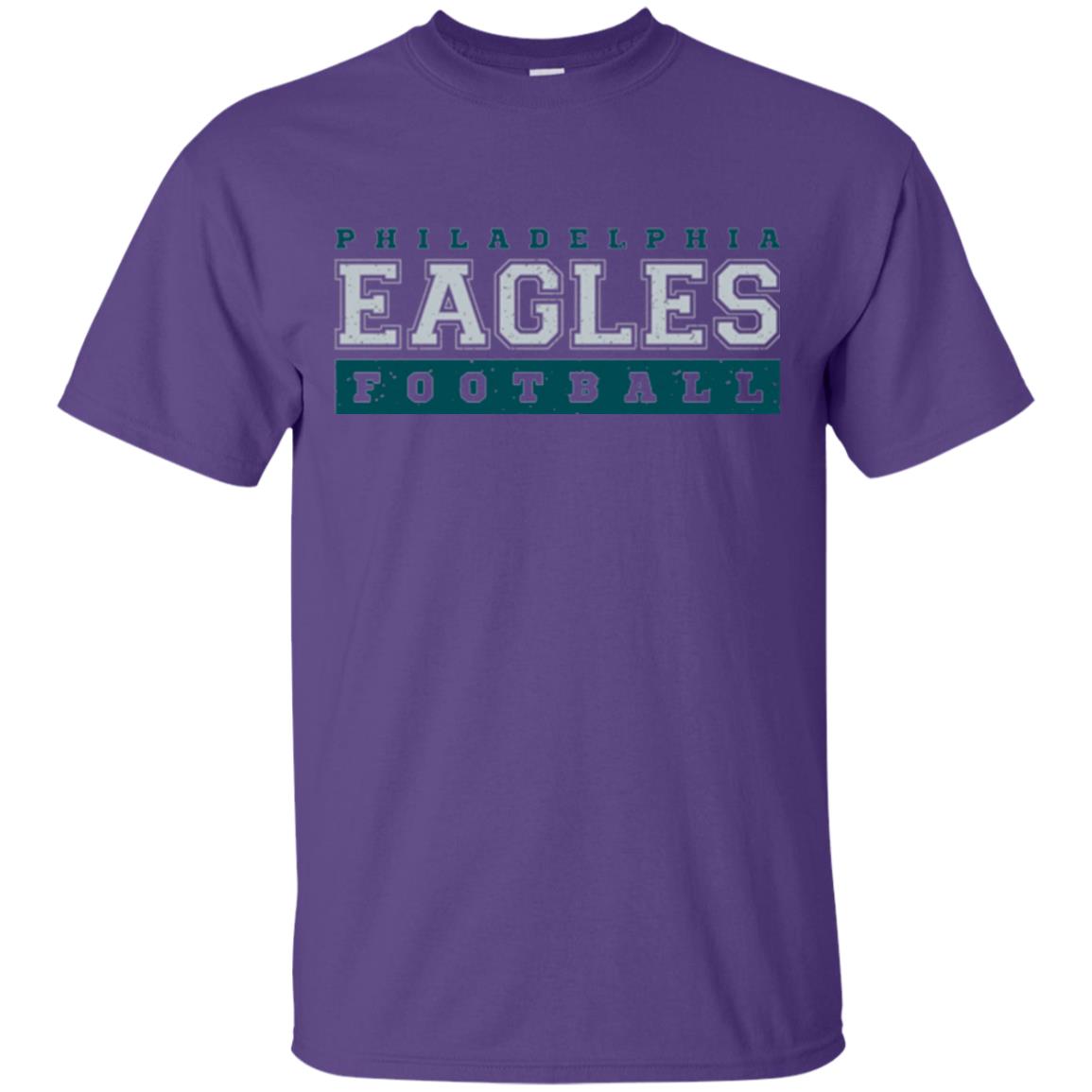 Football Lover T-shirt Philadelphia Football Fly Eagles Fly Collegiate Purple