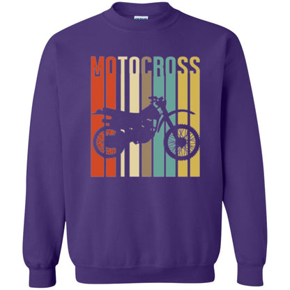 Dirt Bike Silhouette T-shirt Cool Vintage Motocross Purple