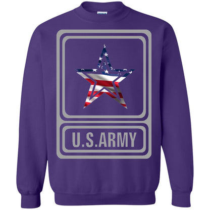 United States Army Original Us Flag T-shirt Purple
