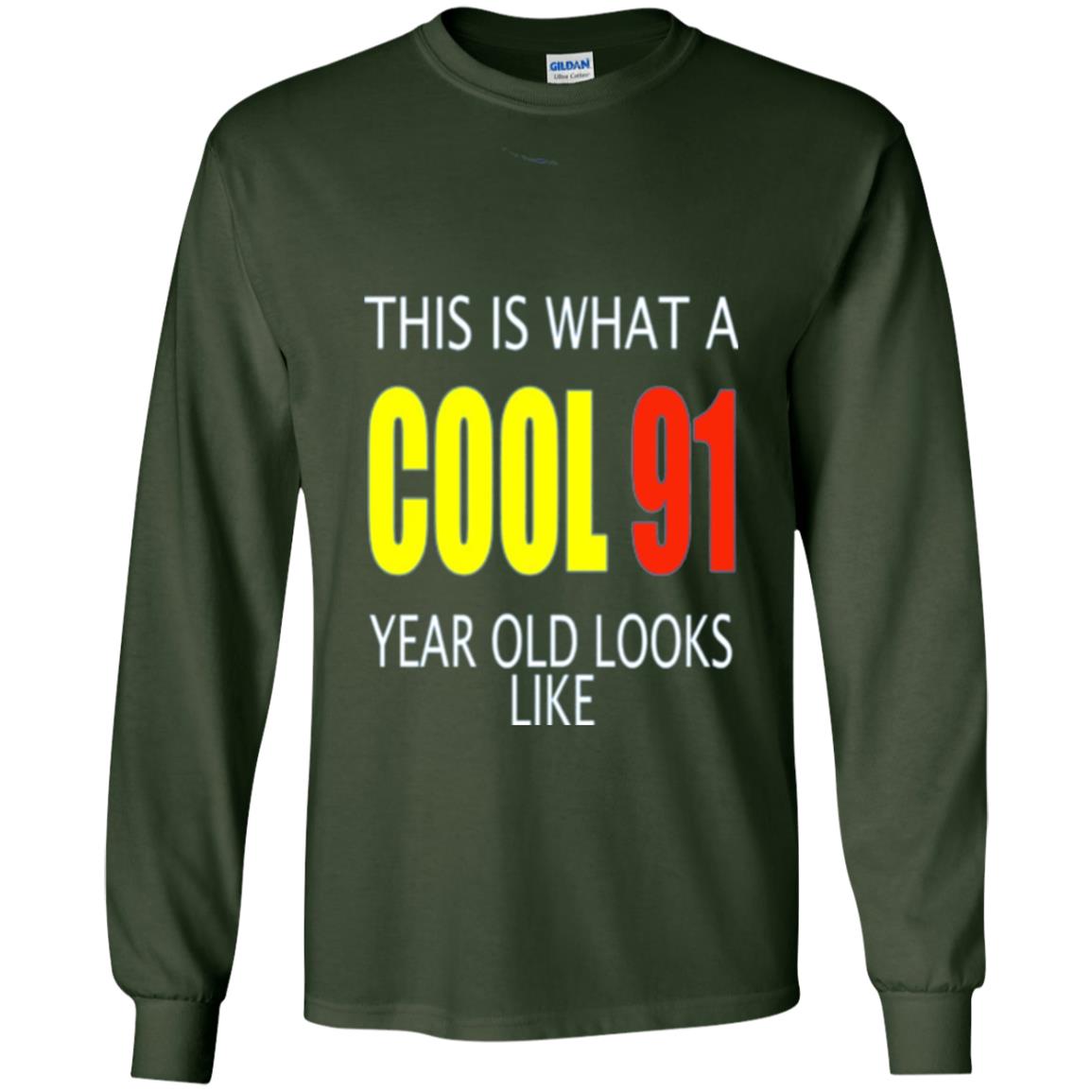 Cool 91 Years Old Birthday Gifts This Is What A Cool 91 Forest Green