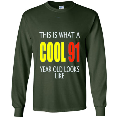 Cool 91 Years Old Birthday Gifts This Is What A Cool 91 Forest Green