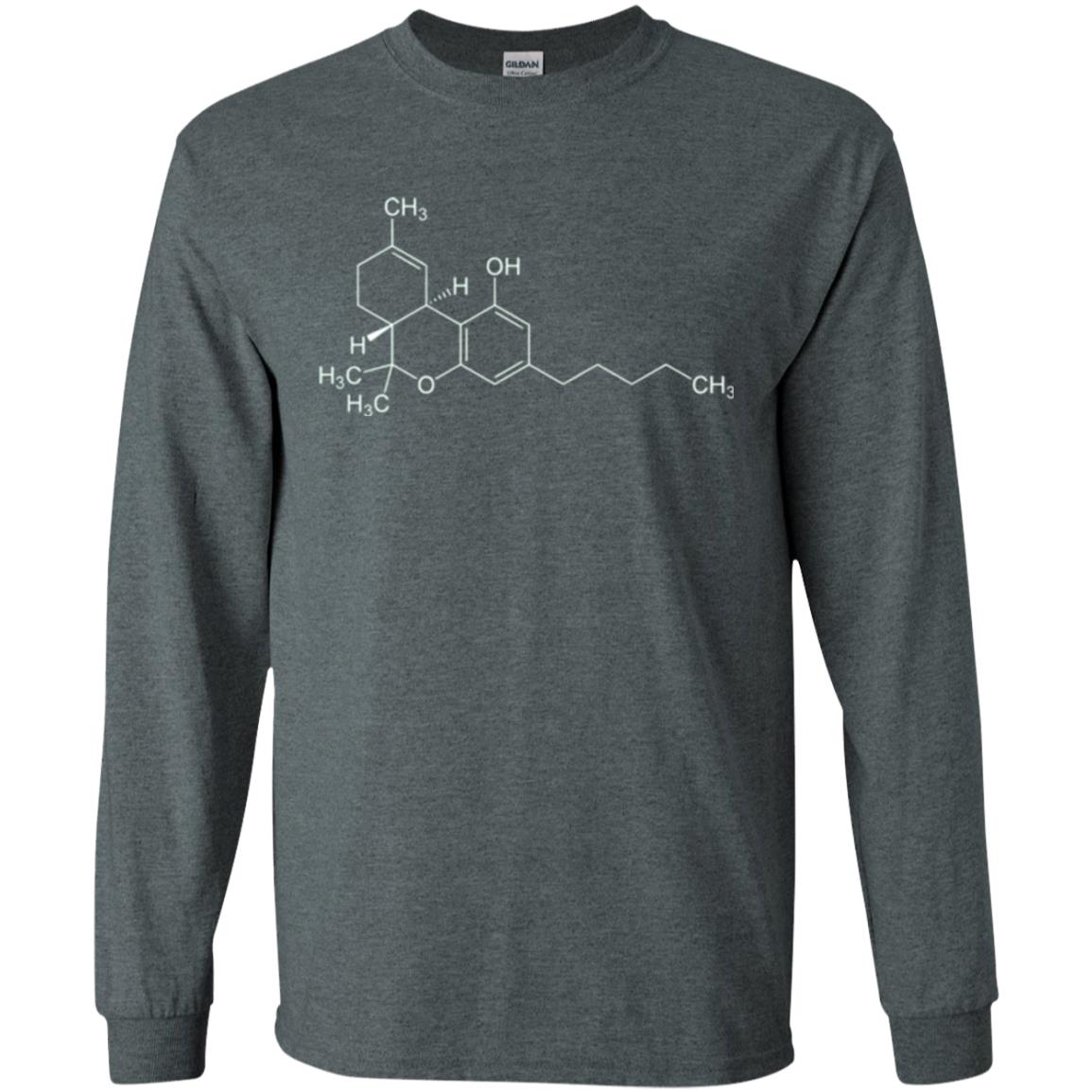 Chemistry T-shirt Molecule Tetrahydrocannabinol Dark Heather