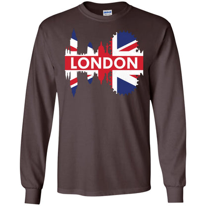 Flag Of United Kingdom London Gift Shirt For Britain Dark Chocolate