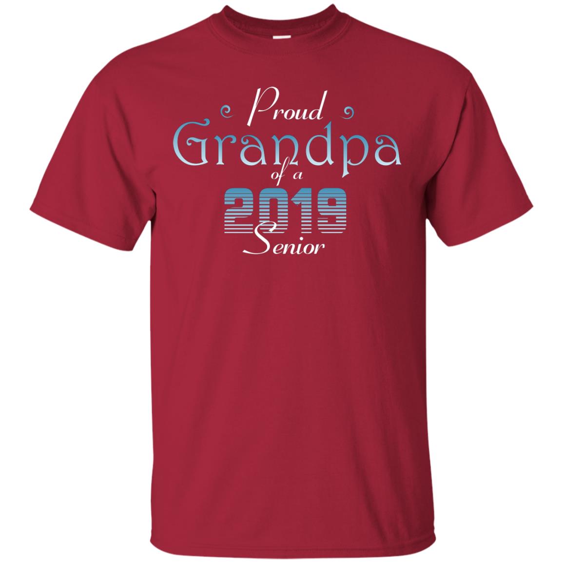 Proud Grandpa Of 2019 Senior Granddad Shirt Cardinal